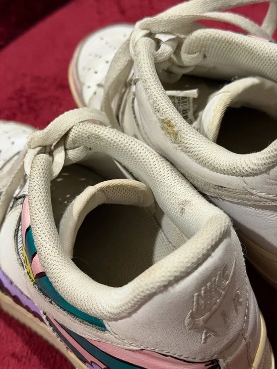 Women’s Nike Air Force 1 Custom Design Happy Sunshine White Multicolored Size 9 - Picture 7 of 8